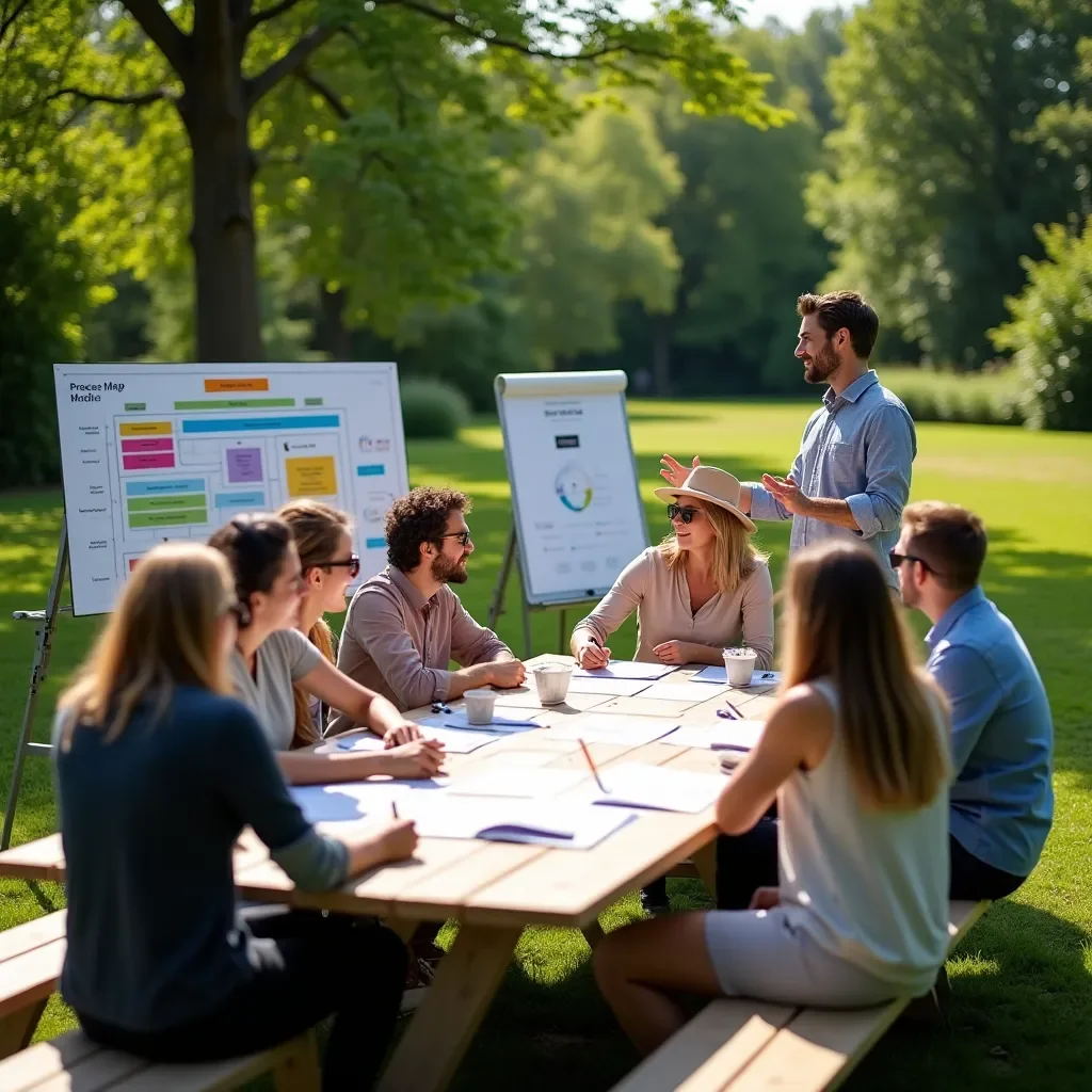 Modern sustainable workspace